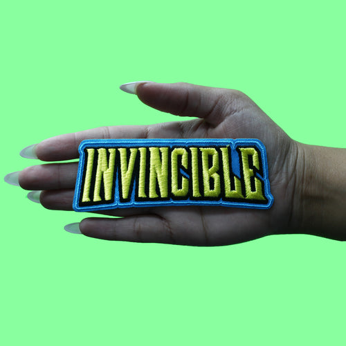 Invincible Animation Logo Patch Adult Superhero Series Embroidered Iron On
