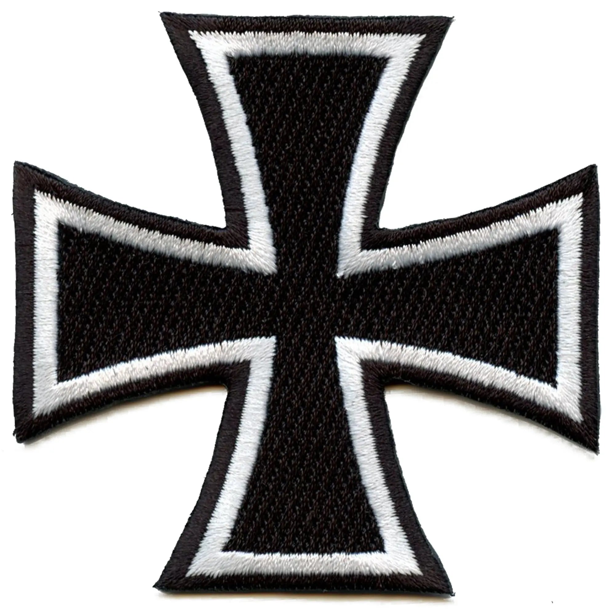 Patch Iron Cross Y2K Alternative Médaille de moto brodée thermocollante