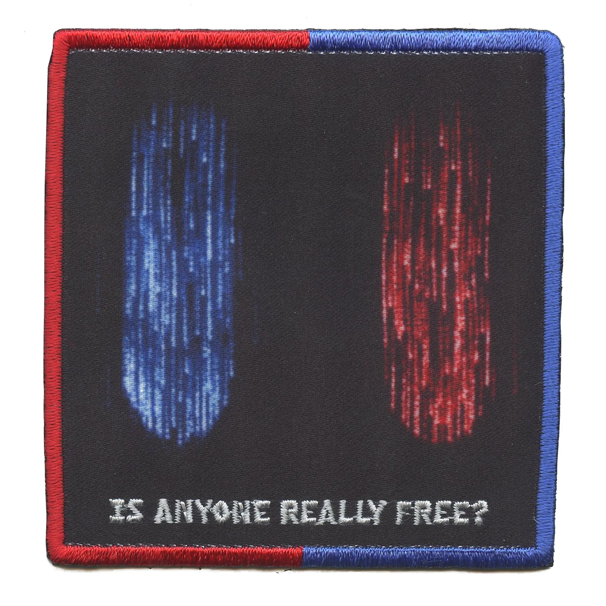 Is Anyone Really Free Patch Matrix Cyberpunk Movie Embroidered Iron on