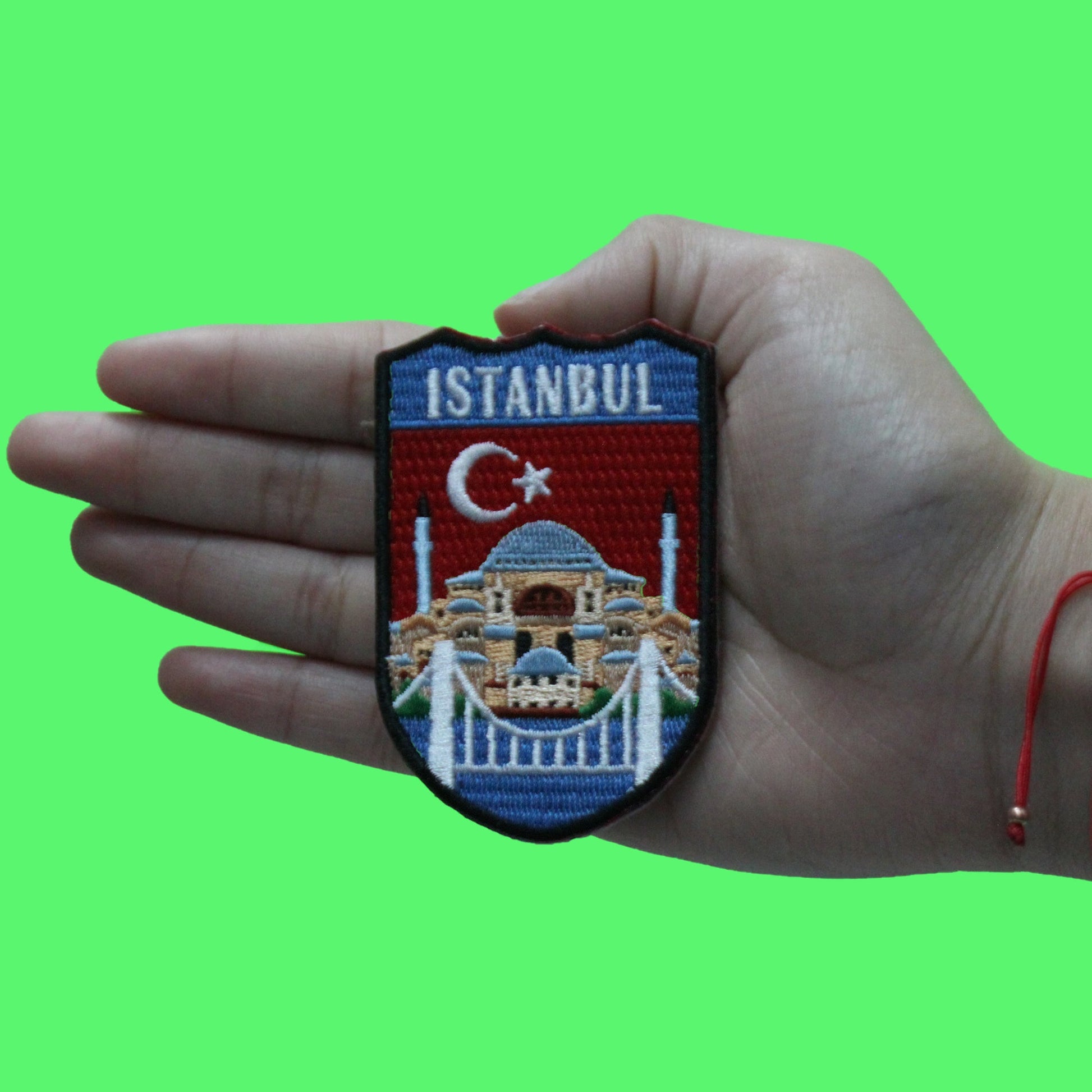 Istanbul Türkiye Shield Patch City Souvenir Travel Embroidered Iron On