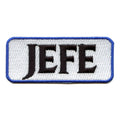 JEFE Blue Tag Patch Mexican Dad Boss Embroidered Iron On