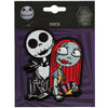 Nightmare Before Christmas Patch Jack and Sally Sitting Embroidered Iron On