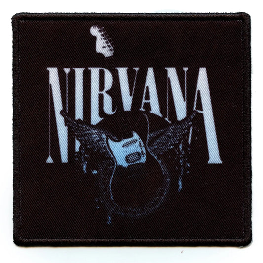 Nirvana Jag-Stang Wings Patch Grunge Fender Kurt Cobain Sublimated Iron On