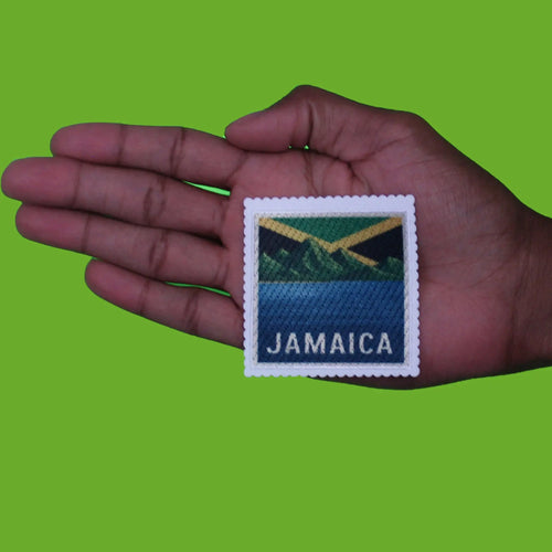 Jamaica World Mail Patch Travel Stamp Flag Sublimation Iron On