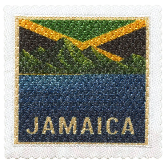 Écusson brodé drapeau jamaïcain