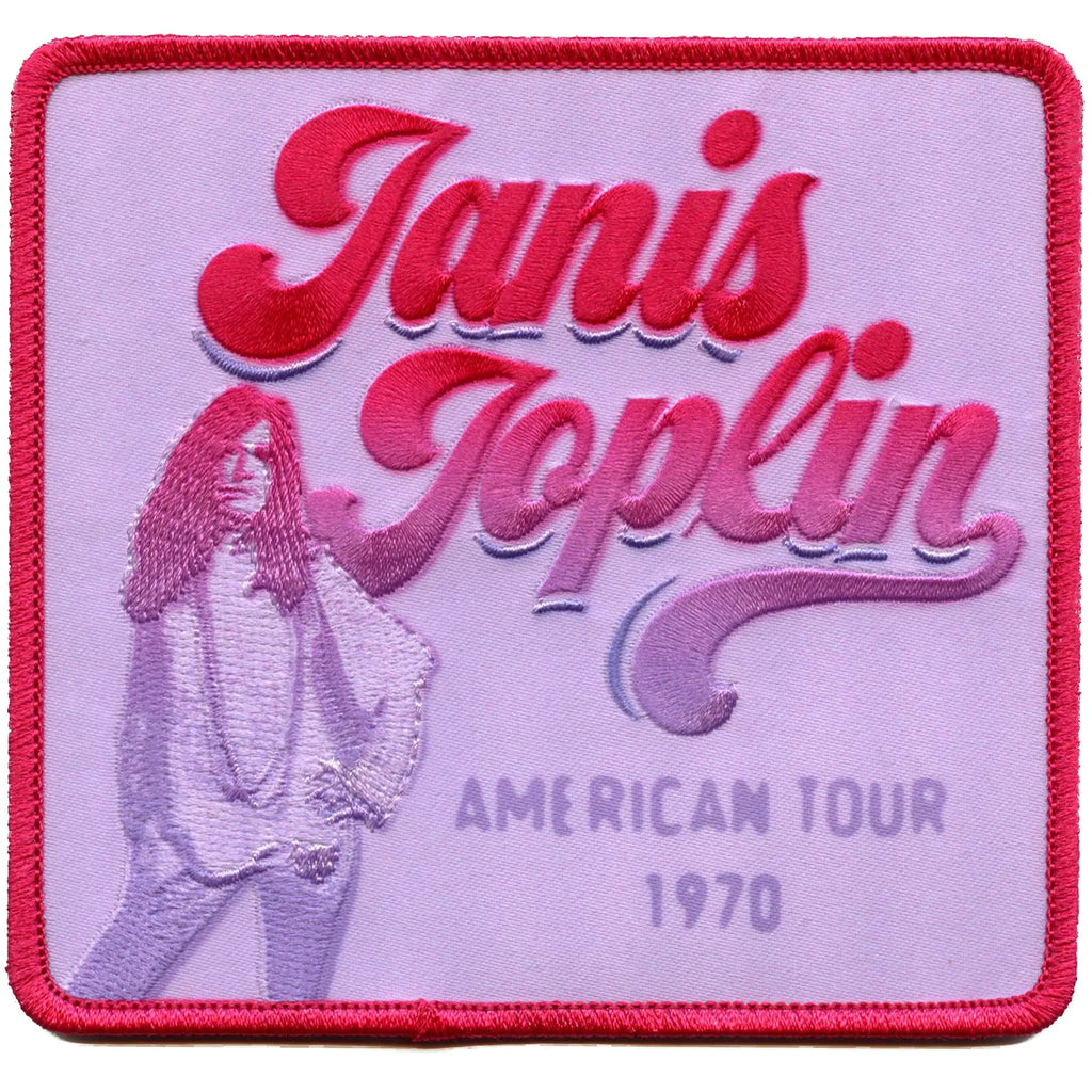 Janis Joplin American Tour 1970 Patch Legend Classic Rock Sublimated Embroidered Iron On