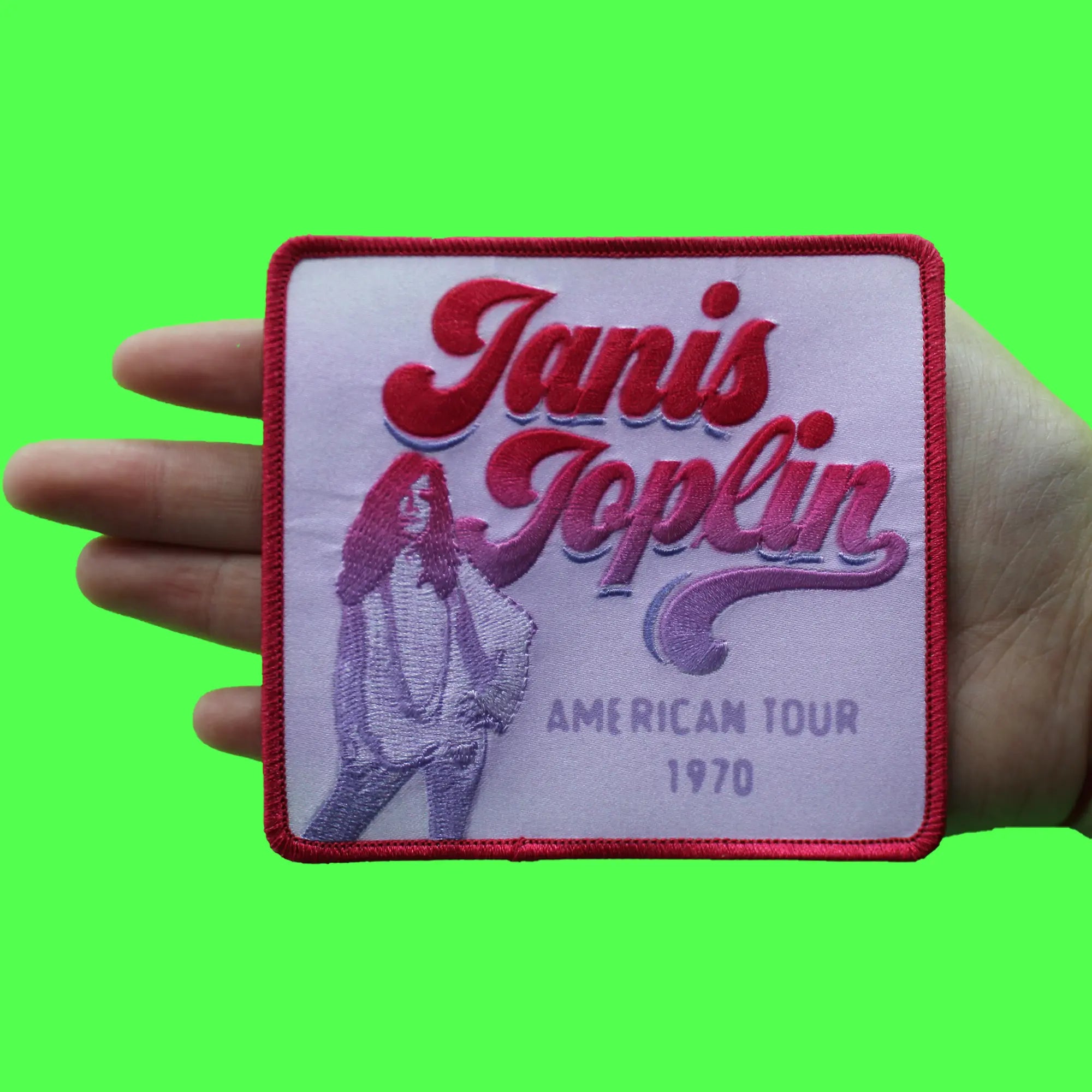 Janis Joplin American Tour 1970 Patch Legend Classic Rock Sublimated Embroidered Iron On