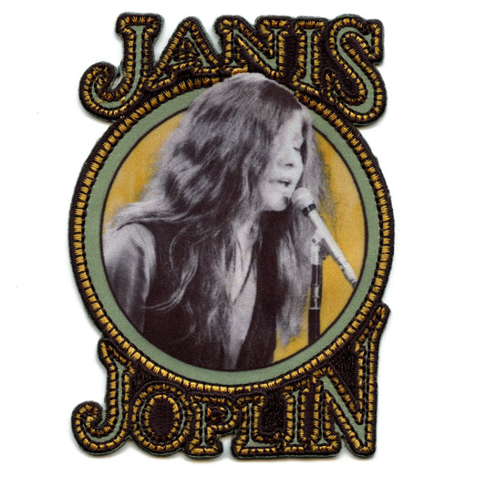 Patch lettres Janis Joplin Nouveau Legend Rock Artiste brodé par sublimation thermocollant