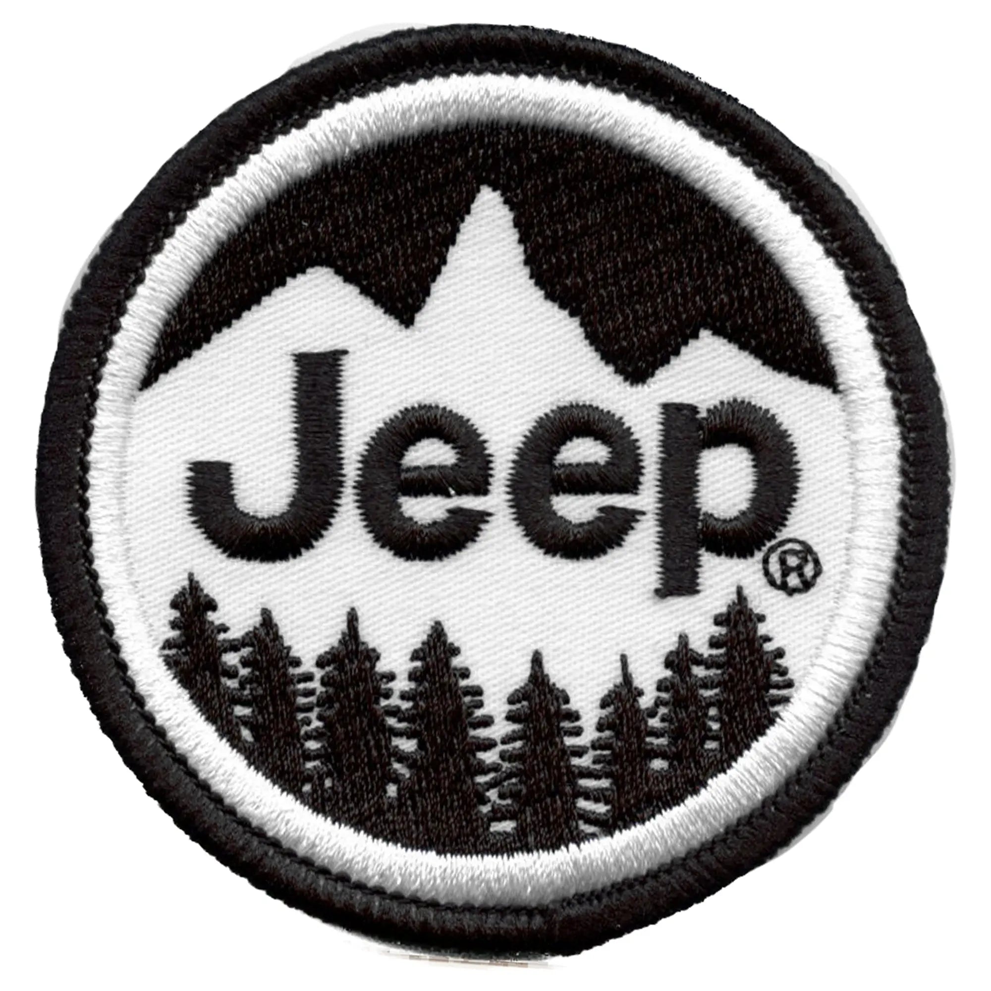 Patch avec logo de voiture Jeep Open Road Mountain Forrest brodé à repasser