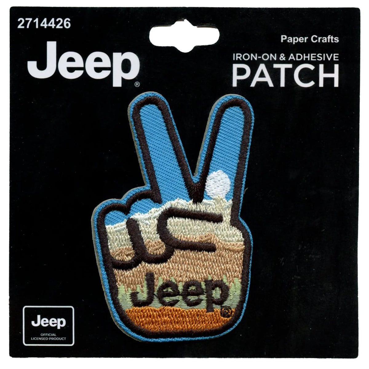 Jeep Peace Logo Patch Travel Car Road Embroidered Iron On