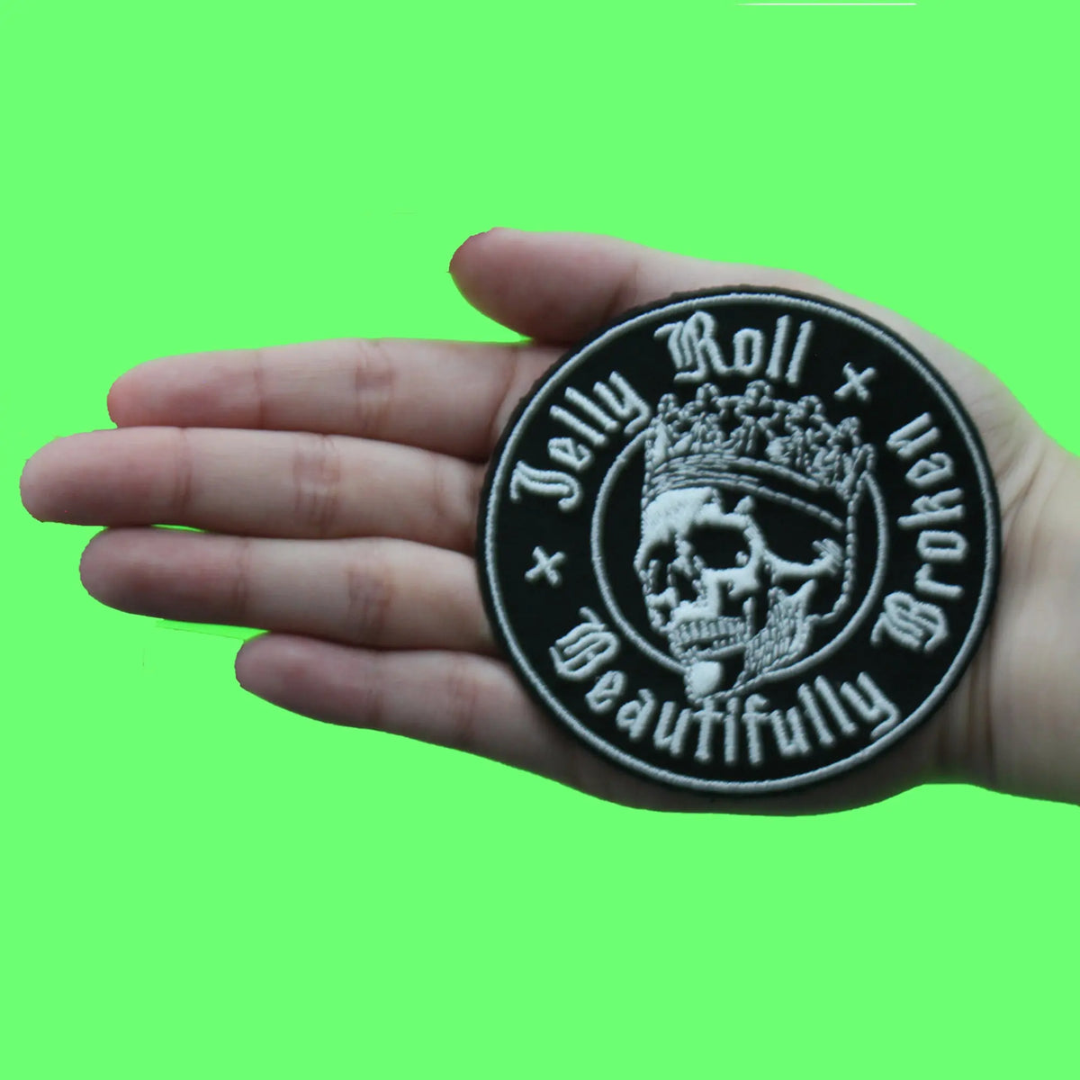 Jelly Roll Artist Patch Skull Seal Album Embroidered Iron On – Patch ...