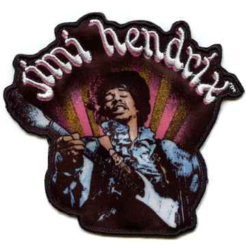 Jimi Hendrix Rays Patch American 60's Songwriter Embroidered Iron On