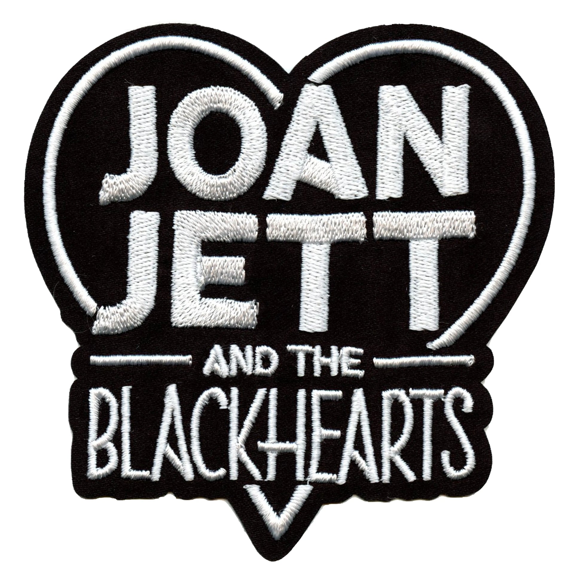 Joan Jett & the Blackhearts Patch Rock Script Logo Embroidered Iron On