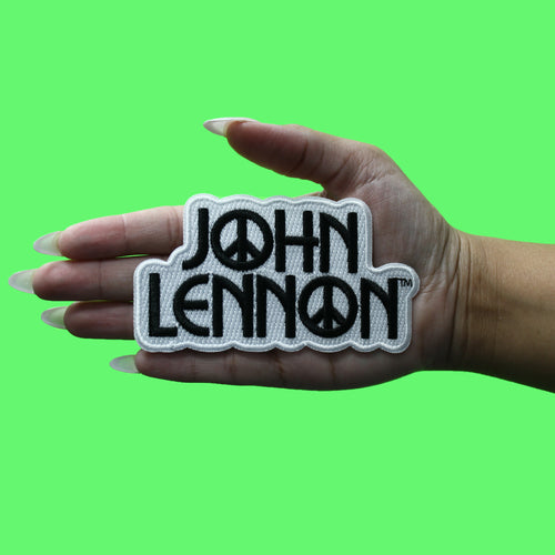 John Lennon Peace Patch Iconic Rock Band Embroidered Iron-On