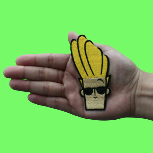 Johnny Bravo Face Hey Mama Pose Patch Cartoon Network Animation Embroidered Iron On