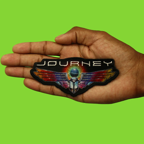 Journey Rainbow Wings Patch Soft Rock Band Embroidered Iron On