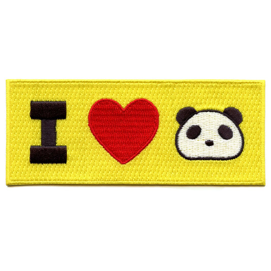 Jujutsu Kaisen Armband Patch Love Panda Anime Embroidered Iron On