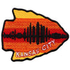 Kansas City Arrow Patch Travel Skyline View Embroidered Iron on