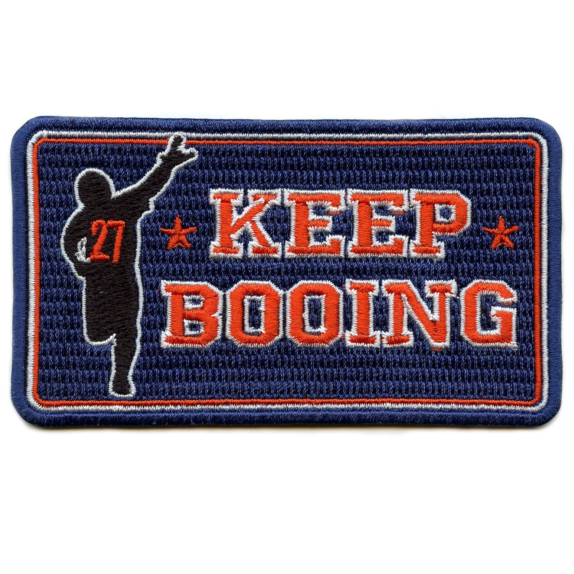 Keep Booing 27 Patch Houston Baseball Sport Embroidered Iron On