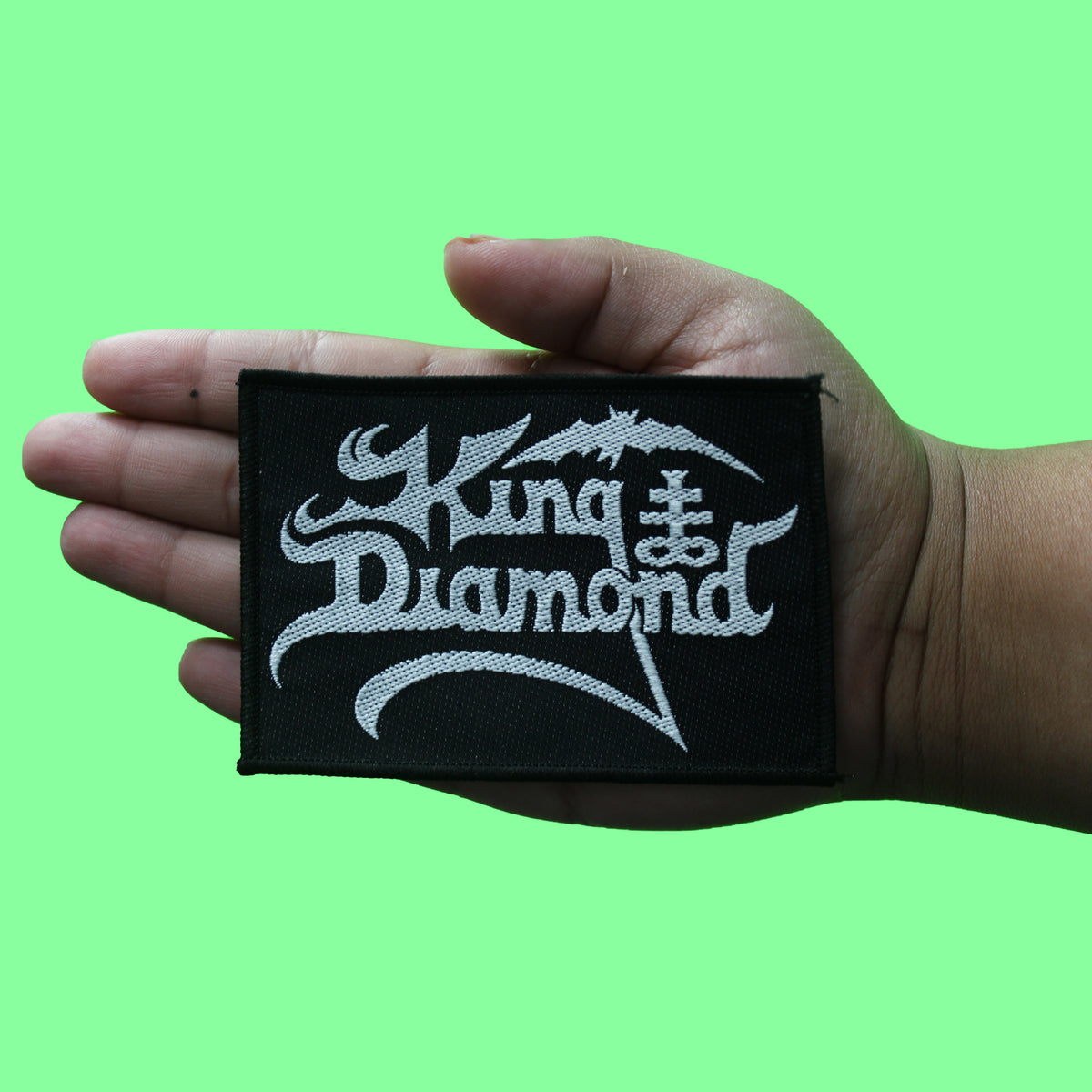 King Diamond Logo Patch Horror Metal Collectable Woven Sew-On