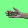 Kiss Gold Studded Logo Patch American Rock Band Embroidered Iron On