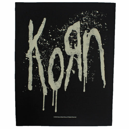 Korn Splatter Logo Back Patch Iconic Artist Album XL DTG Printed Sew On