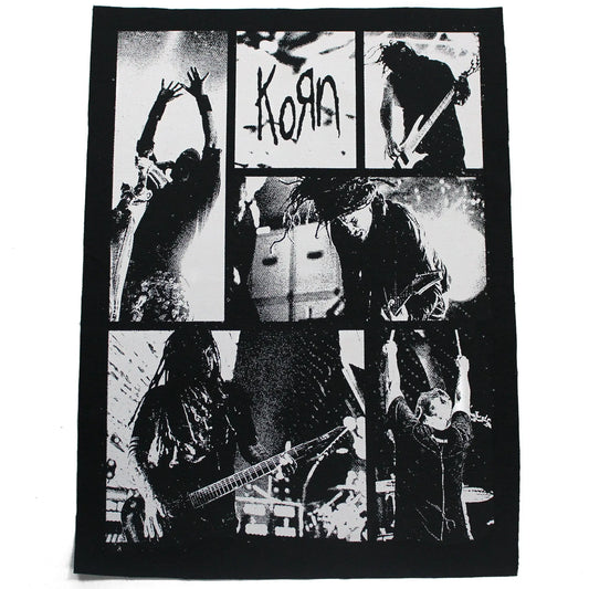 Korn Live Concert Patch Nu-Metal Band XL DTG Printed Sew On