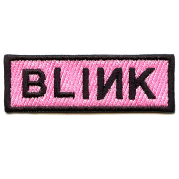 Kpop Blink Fandom Patch Box Logo Korean Embroidered Iron On
