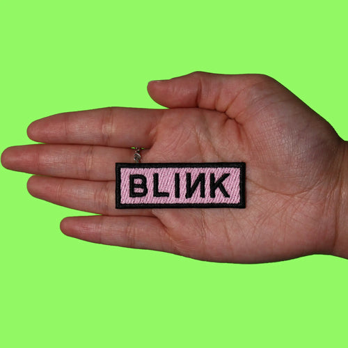 Kpop Blink Fandom Patch Box Logo Korean Embroidered Iron On