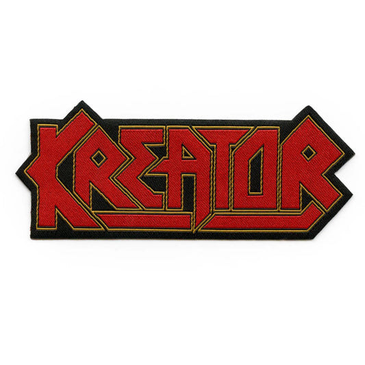 Kreator Logo Cut Out Patch German Thrash Metal Band Woven Iron On Patch