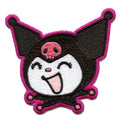 Patch brodé Hello Kitty avec le visage rieur de Kuromi