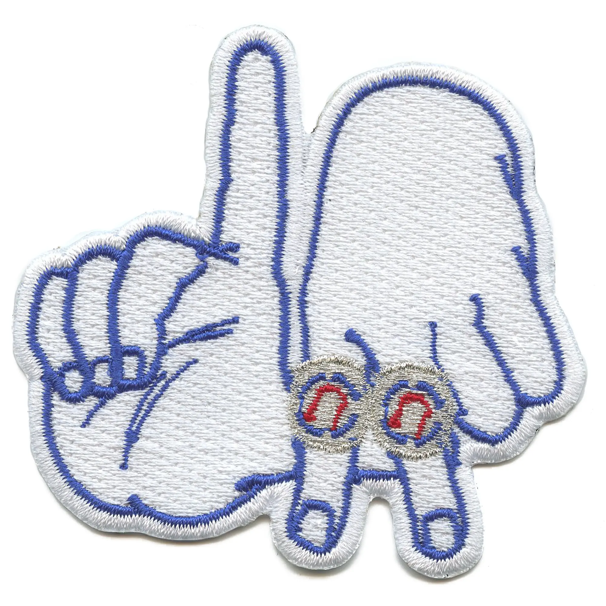 LA Back to Back Champions Patch Ring Hand Sign Embroidered Iron On