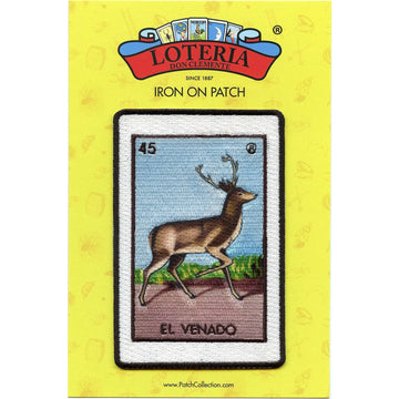 El Venado 45 Patch Mexican Loteria Card Sublimated Embroidery Iron On
