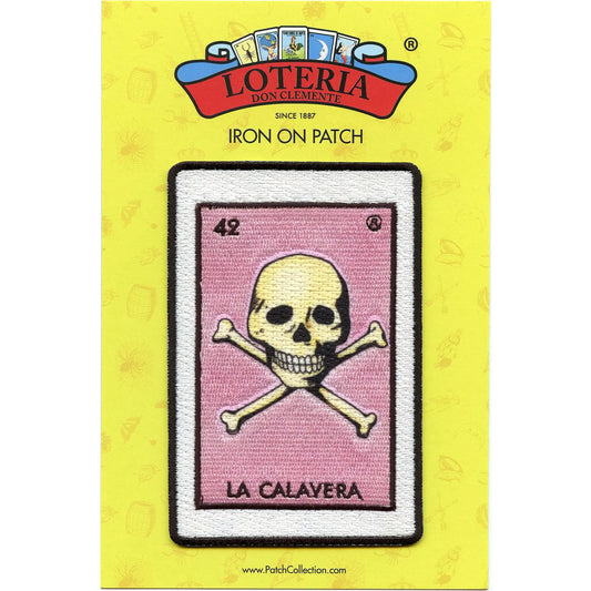 La Calavera 42 Patch Mexican Loteria Card Sublimated Embroidery Iron On