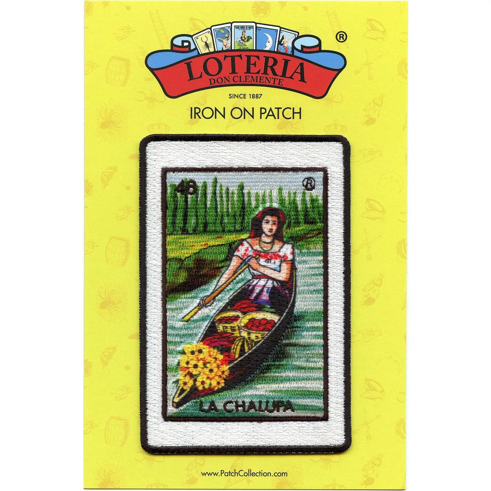 La Chalupa 48 Patch Mexican Loteria Card Sublimated Embroidery Iron On
