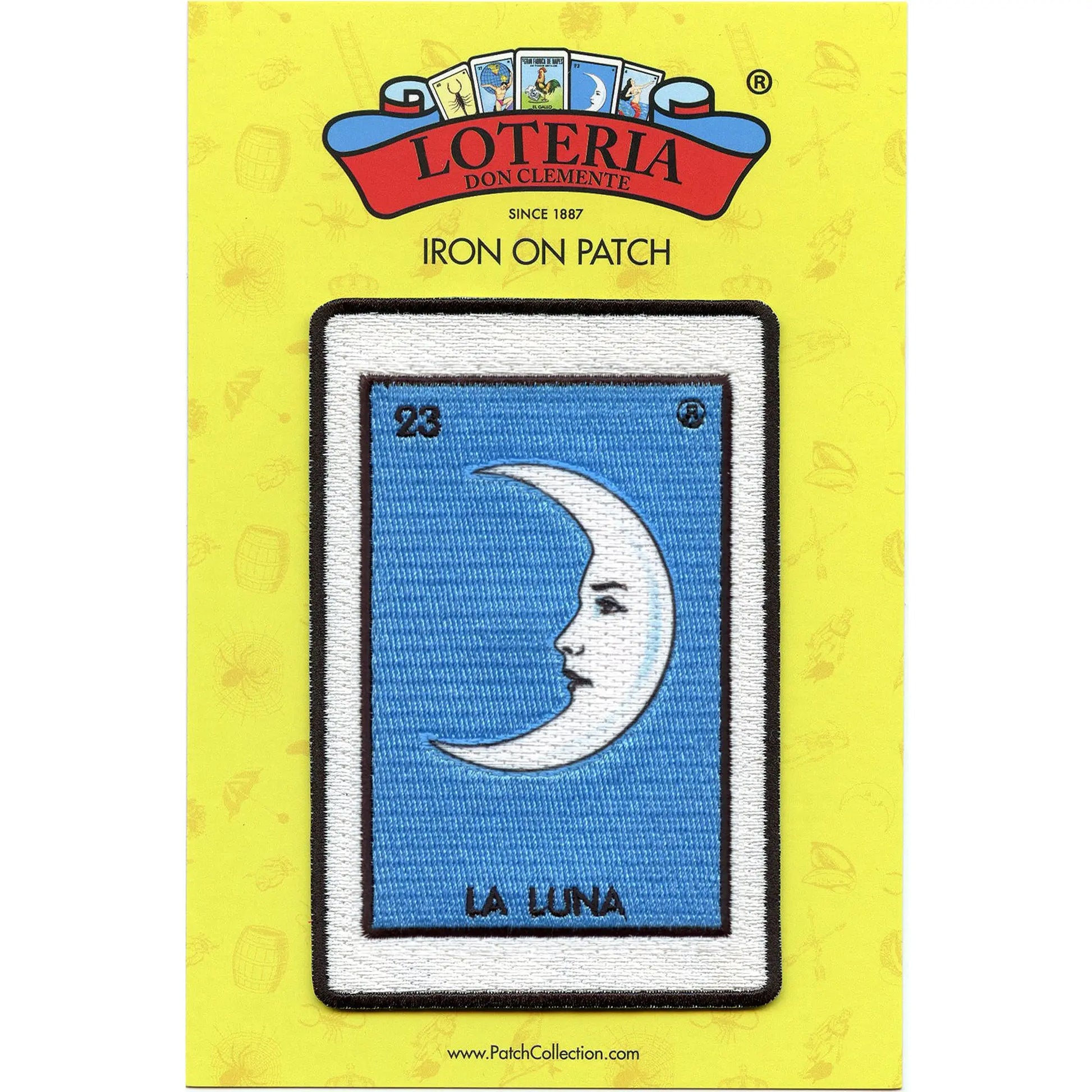 La Luna 23 Patch Mexican Loteria Card Sublimated Embroidery Iron On