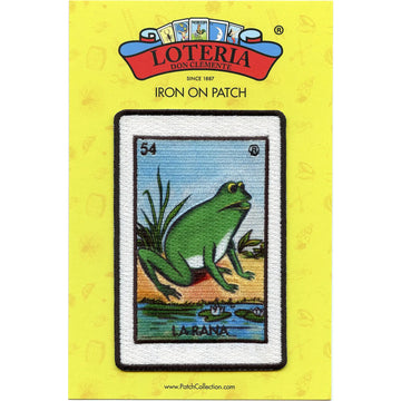 La Rana 54 Patch Mexican Loteria Card Sublimated Embroidery Iron On