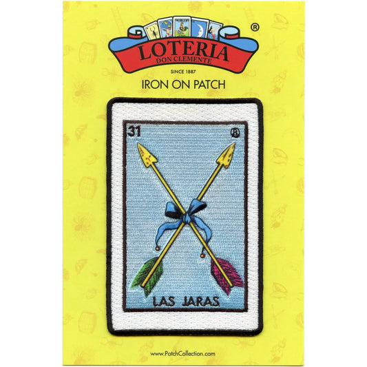 Las Jaras 31 Patch Mexican Loteria Card Sublimated Embroidery Iron On