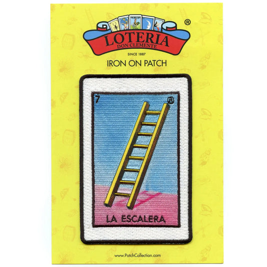 La Escalera 7 Patch Mexican Loteria Card Sublimated Embroidery Iron On