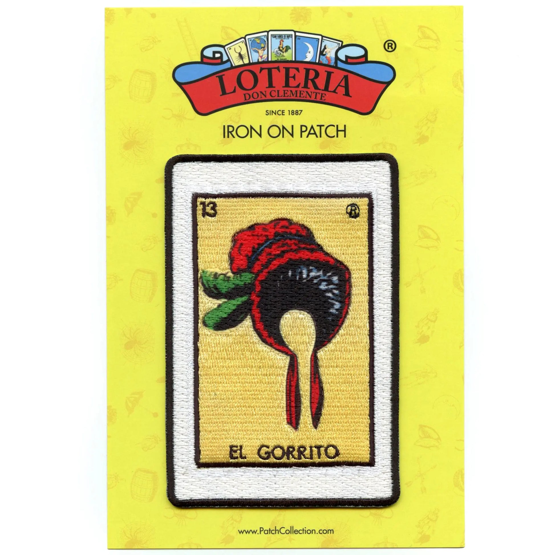 El Gorrito 13 Patch Mexican Loteria Card Sublimated Embroidery Iron On
