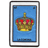 La Corona 47 Patch Mexican Loteria Card Sublimated Embroidery Iron On