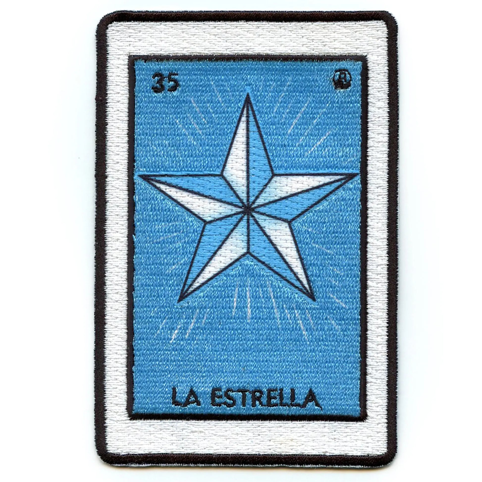La Estrella 35 Patch Mexican Loteria Card Sublimated Embroidery Iron On