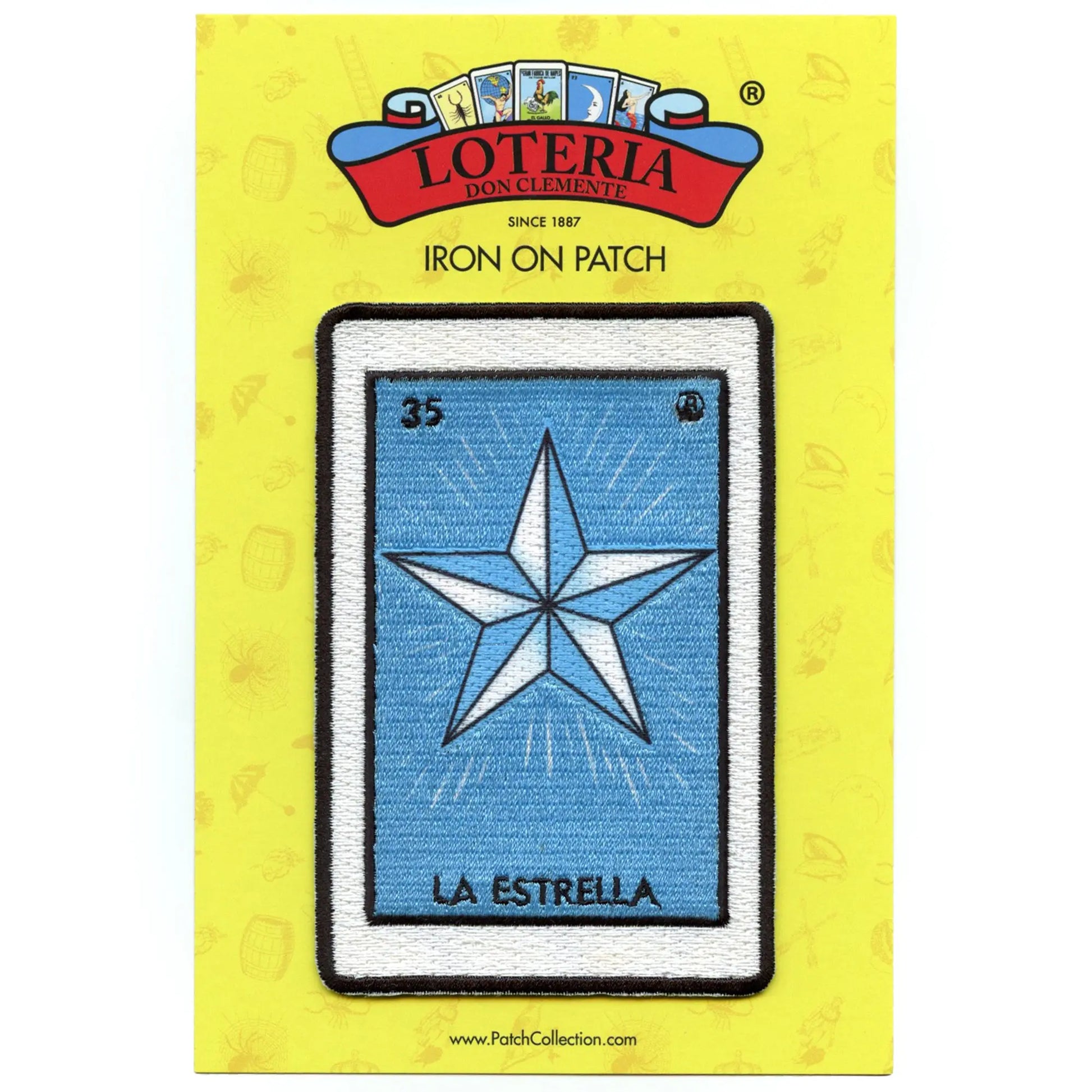 35 - La Estrella Patch Mexican Lottery Card Embroidered Iron On