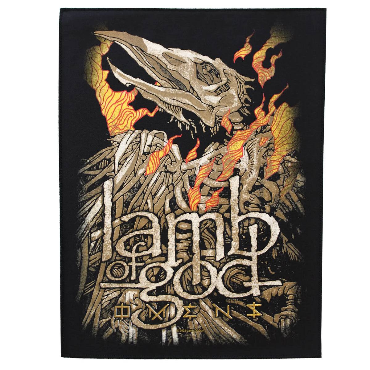 Lamb Of God Omens Back Patch Punk Rock XL DTG Printed Sew On – Patch ...