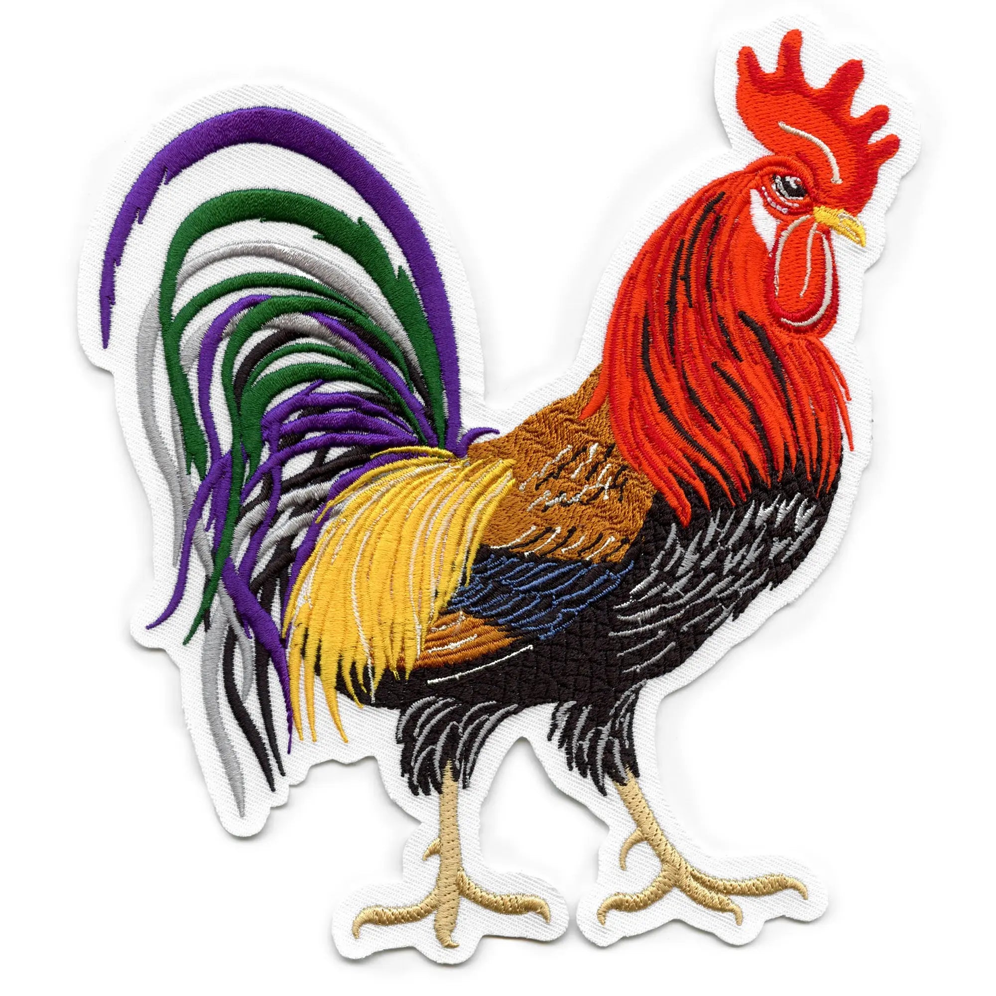 Large Proud Rooster Patch Mexican Ego Farm Embroidered Iron On – Patch ...