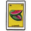 La Sandia 28  Patch Mexican Loteria Card Sublimated Embroidery Iron On