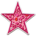 Leopard Print Star Patch Animal Y2K Aesthetic Embroidered Iron On