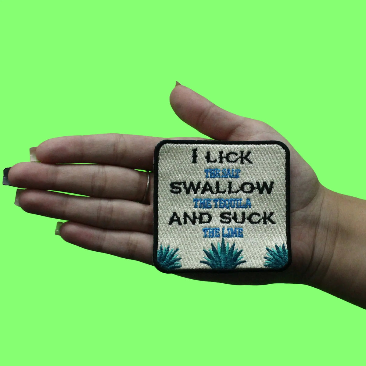 Salt Patch Lick The Salt Patch Swallow Tequila Lime Embroidered Iron On – Patch ...