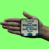 Lick The Salt Patch Swallow Tequila Lime Embroidered Iron On