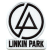 Patch brodé thermocollant avec texte concentrique blanc du groupe Linkin Park